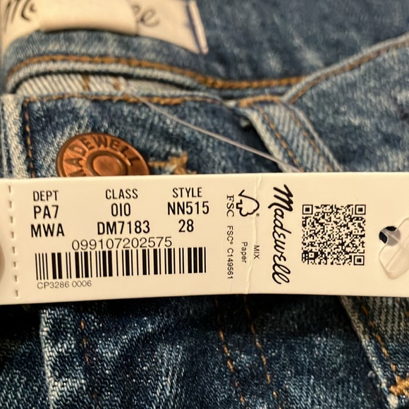 NWT Madewell Perfect Vintage Wide Leg Jeans - Picture 4 of 4
